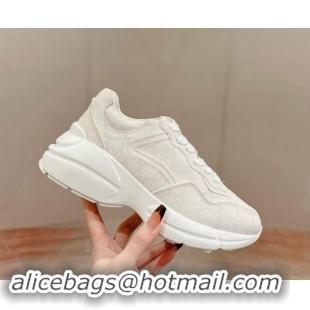 Luxury Gucci Rhyton Sneakers in GG Supreme Canvas White 906123