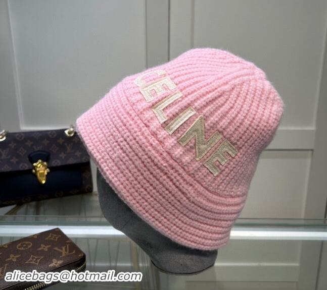 Good Quality Celine Knit Hat 0731 Light Pink 2023