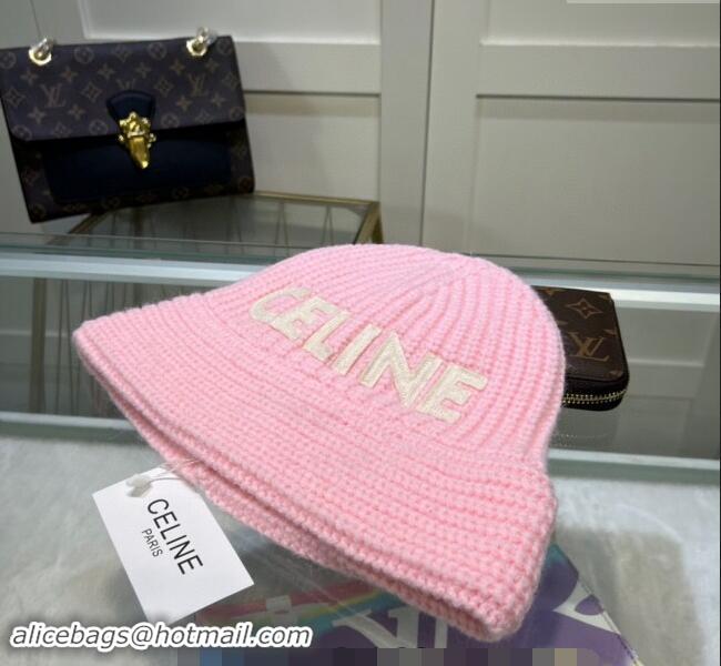 Good Quality Celine Knit Hat 0731 Light Pink 2023