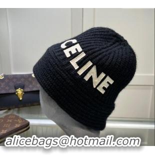 Good Product Celine Knit Hat 0731 Black 2023