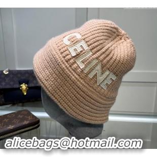 Top Grade Celine Knit Hat 0731 Rose Beige 2023