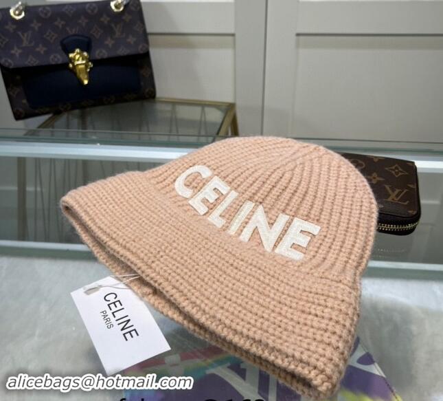 Top Grade Celine Knit Hat 0731 Rose Beige 2023