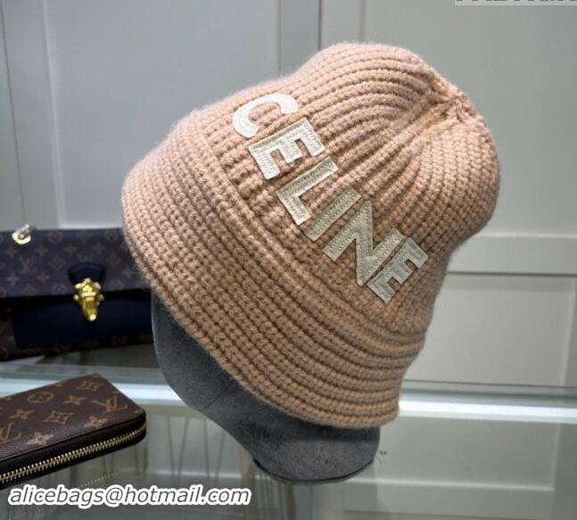 Top Grade Celine Knit Hat 0731 Rose Beige 2023