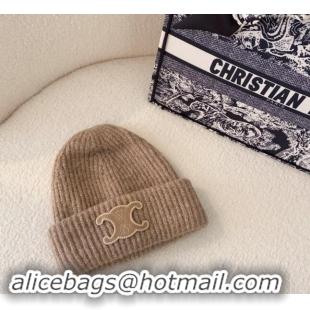 Chic Reproduction Celine Knit Hat 0802 Khaki 2023