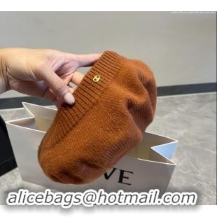 Buy Cheap Celine Knit Beret Hat CE08152 Brown 2023