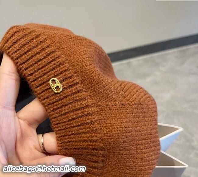 Buy Cheap Celine Knit Beret Hat CE08152 Brown 2023