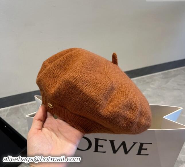 Buy Cheap Celine Knit Beret Hat CE08152 Brown 2023