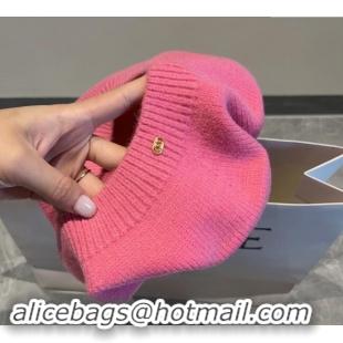 Good Looking Celine Knit Beret Hat CE08152 Pink 2023