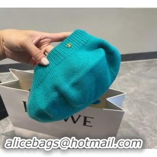 Most Popular Celine Knit Beret Hat CE08152 Blue 2023