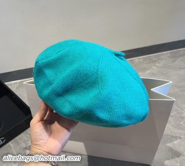 Most Popular Celine Knit Beret Hat CE08152 Blue 2023