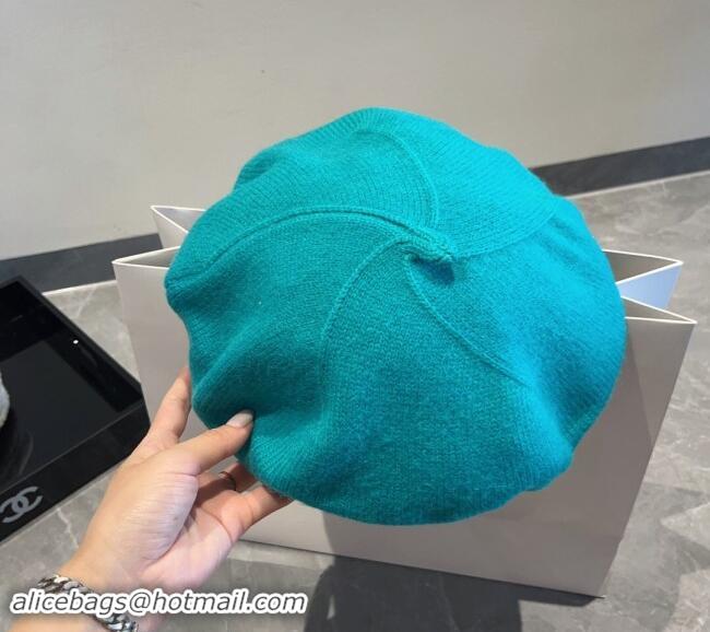 Most Popular Celine Knit Beret Hat CE08152 Blue 2023