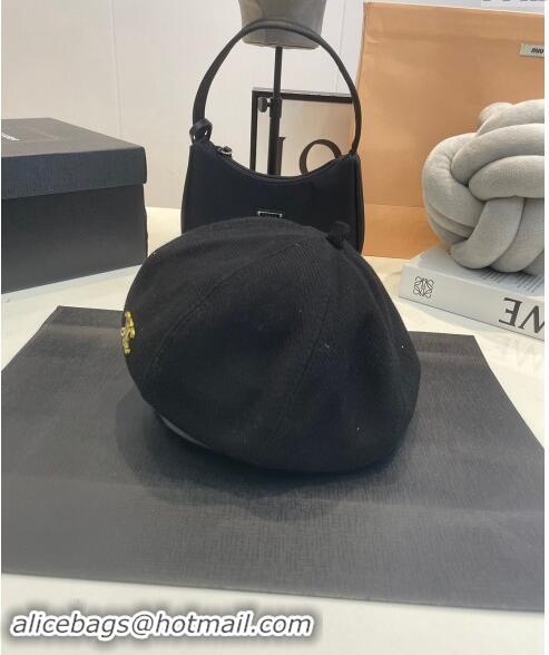 Top Grade Celine Beret Hat CE08231 Black 2023