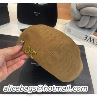 Top Quality Celine Beret Hat CE08231 Brown 2023