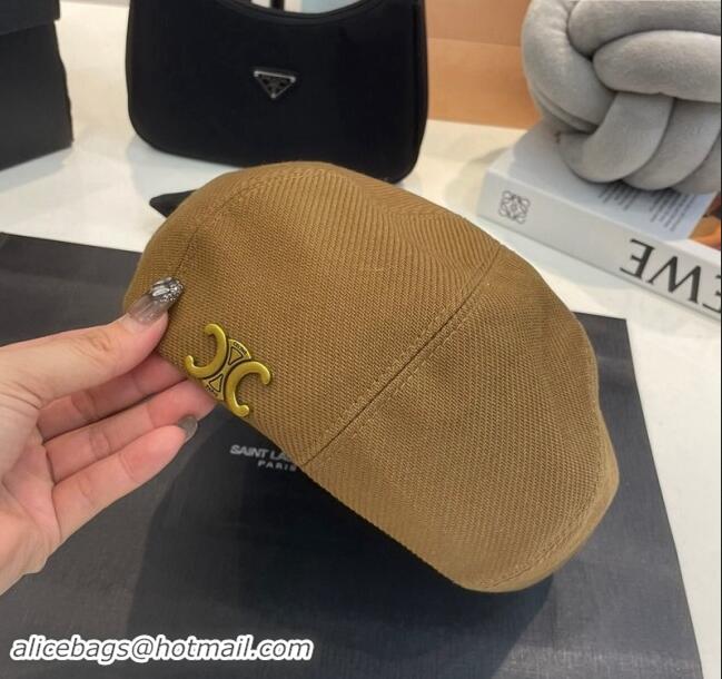 Top Quality Celine Beret Hat CE08231 Brown 2023