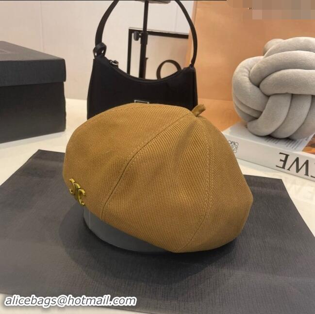 Top Quality Celine Beret Hat CE08231 Brown 2023