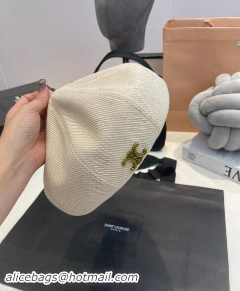 Pretty Style Celine Beret Hat CE08231 White 2023