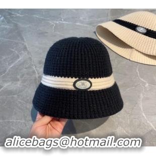 Shop Duplicate Celine Knit Hat 1108 Black 2023