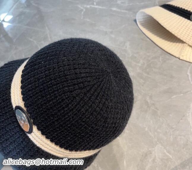 Shop Duplicate Celine Knit Hat 1108 Black 2023