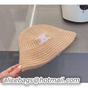 Reasonable Price Celine Triomphe Knit Hat 1123 Nude 2023