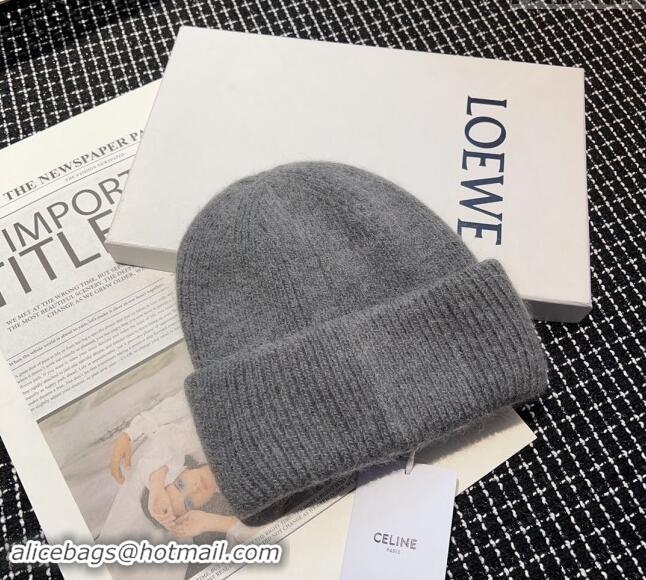 Buy New Cheap Celine Triomphe Knit Hat with Studs CE122203 Grey 2023