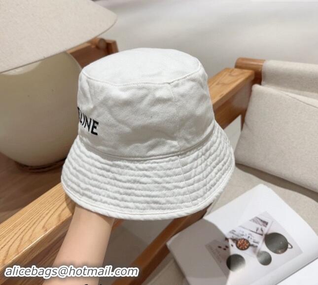 Unique Discount Celine Denim Bucket Hat 0301 White 2024