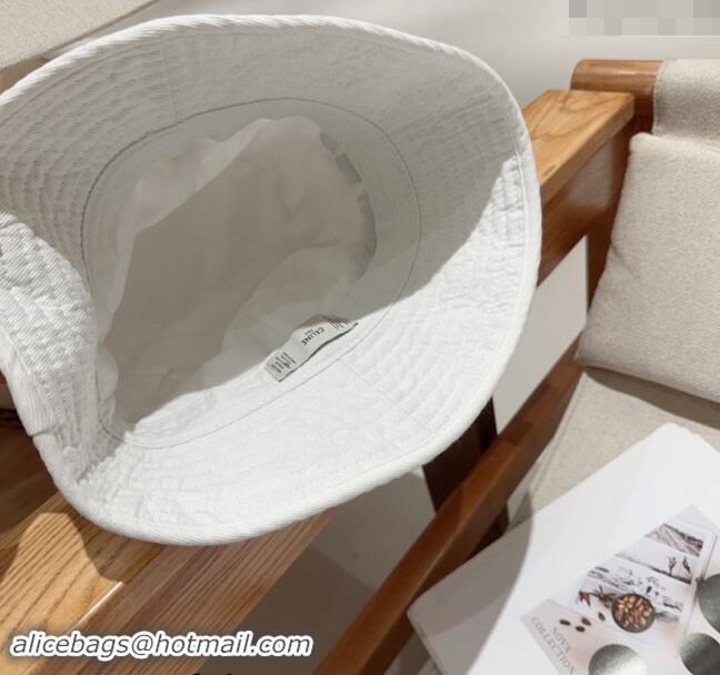 Unique Discount Celine Denim Bucket Hat 0301 White 2024