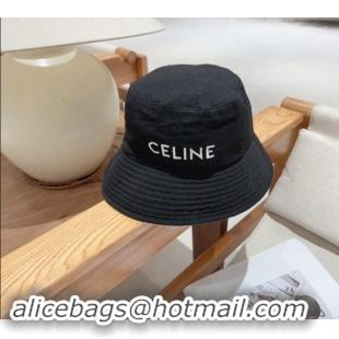 Buy Inexpensive Celine Denim Bucket Hat 0301 Black 2024