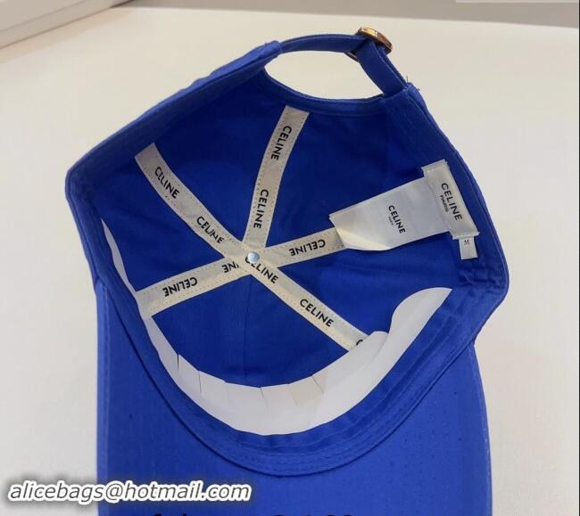 Particularly Recommended Celine Canvas Baseball Hat 0302 Blue 2024