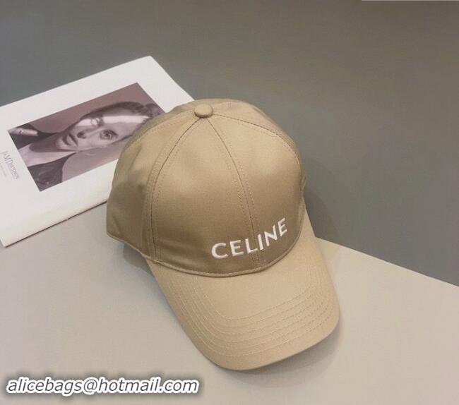 Pretty Style Celine Canvas Baseball Hat 0302 Beige 2024