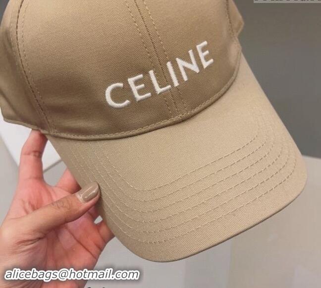 Pretty Style Celine Canvas Baseball Hat 0302 Beige 2024