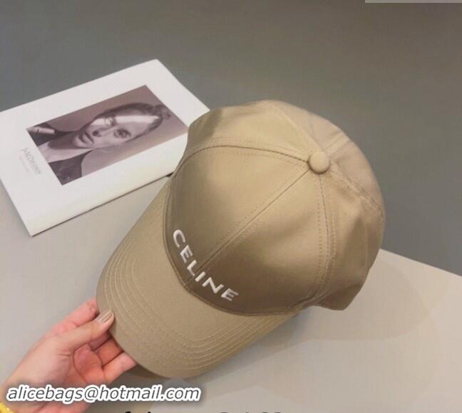 Pretty Style Celine Canvas Baseball Hat 0302 Beige 2024