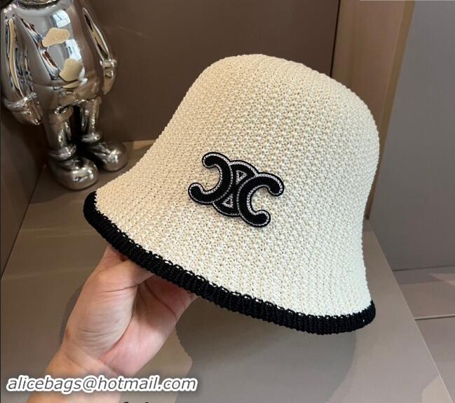 Buy Fashionable Celine Bucket Hat 040301 White 2024