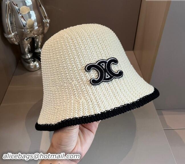 Buy Fashionable Celine Bucket Hat 040301 White 2024