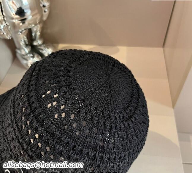 Fashion Discount Celine Crochet Bucket Hat 0403 Black 2024