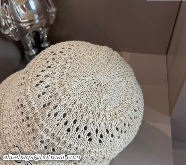 Famous Brand Celine Crochet Bucket Hat 0403 White 2024