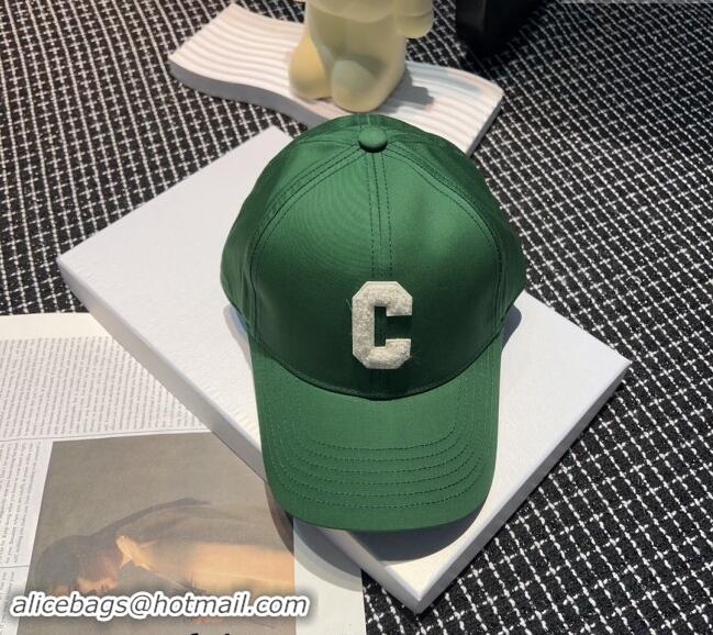 Best Price Celine Baseball Hat Letter C 0403 Dark Green 2024