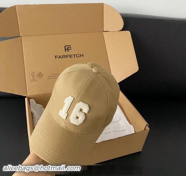 New Stylish Celine Canvas Baseball Hat 040302 Beige 2024