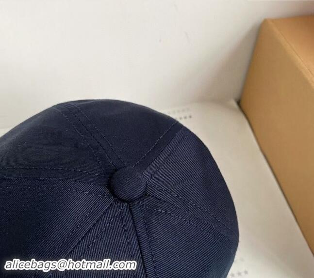 Modern Classic Celine Canvas Baseball Hat 040302 Dark Blue 2024