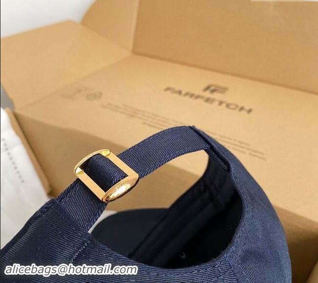 Modern Classic Celine Canvas Baseball Hat 040302 Dark Blue 2024