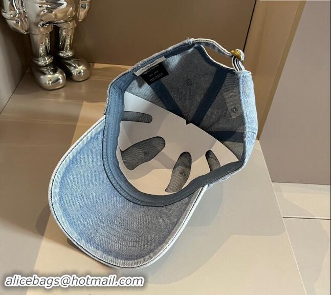 Luxury Cheap Celine Denim Baseball Hat 051302 Blue 2024