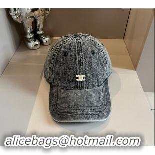 Buy New Cheap Celine Denim Baseball hat 051302 Black 2024