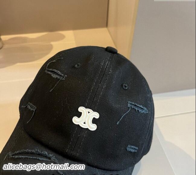 Grade Quality Celine Canvas Baseball hat 0514 Black 2024