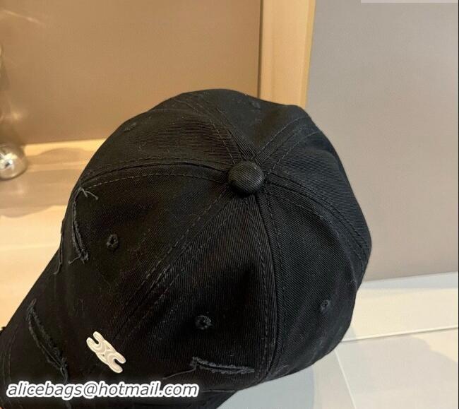 Grade Quality Celine Canvas Baseball hat 0514 Black 2024