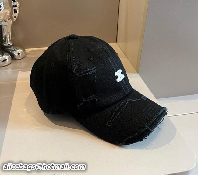 Grade Quality Celine Canvas Baseball hat 0514 Black 2024