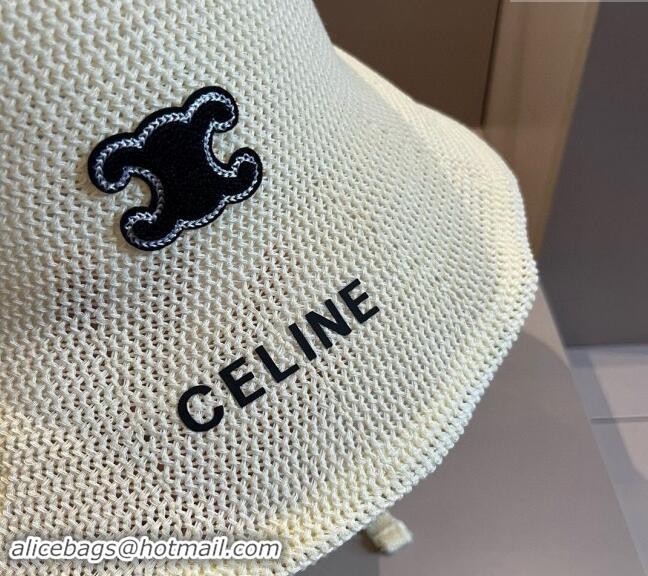 Grade Quality Celine Knit Bucket Hat 061902 Beige 2024