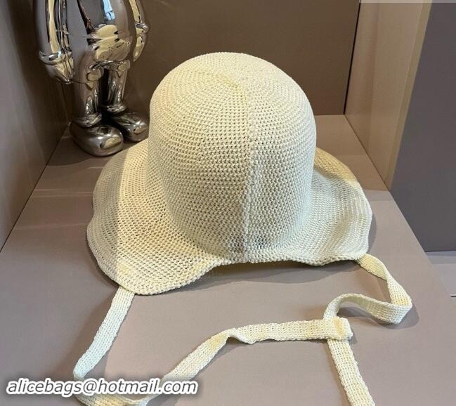 Grade Quality Celine Knit Bucket Hat 061902 Beige 2024