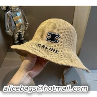 Top Grade Celine Knit Bucket Hat 061902 Khaki 2024