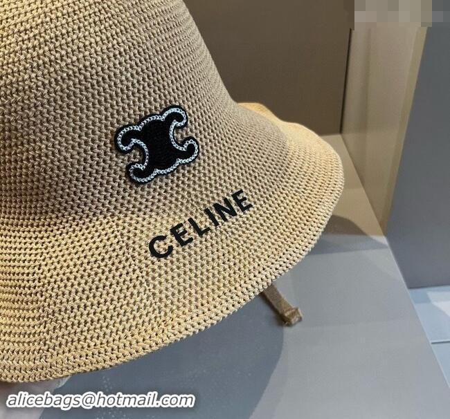 Top Grade Celine Knit Bucket Hat 061902 Khaki 2024