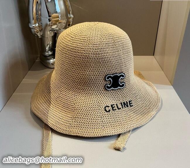 Top Grade Celine Knit Bucket Hat 061902 Khaki 2024