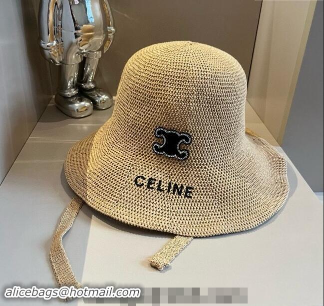 Top Grade Celine Knit Bucket Hat 061902 Khaki 2024